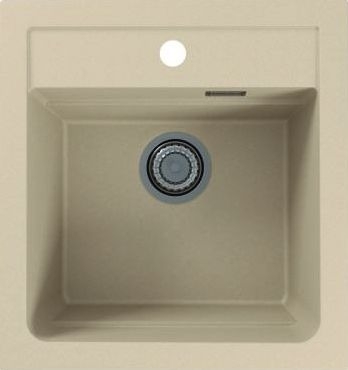 Мойка кухонная Alveus Atrox Granital 20 terra матовая, прямоугольная, 47x50 см