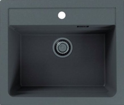 Мойка кухонная Alveus Atrox Granital 30 concrete матовая, прямоугольная, 59x50 см