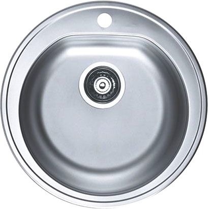 Мойка кухонная Alveus Form 30 декор рифленая, круглая, 51x51 см