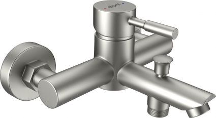 Смеситель Dorff Logic D3010000SS для ванны с душем, однорычажный, сталь