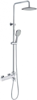 Душевая стойка D&K Potsdam DA2173701B02 хром, штанга 120 см, шланг 150 см