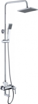 Душевая стойка BelBagno Crystal CRY-VSC-CRM хром, штанга 126.2 см
