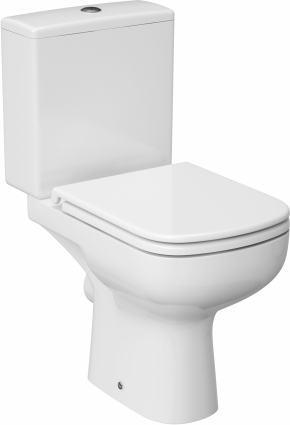 Унитаз-компакт Cersanit Colour CLEAN ON 011 безободковый белый, прямоугольный, 37x65 см