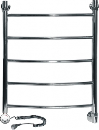 Полотенцесушитель электрический Ника Arc ЛД 60/50-5 L хром, лесенка, 5 секций
