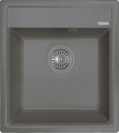 Мойка кухонная Flortek Консул 450 черная матовая, прямоугольная, 45x50 см