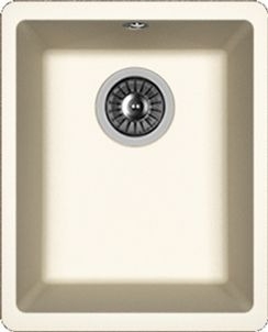 Мойка кухонная Flortek Ринг 300 жасмин матовая, прямоугольная, 34x42 см