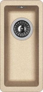 Дополнительная мойка Flortek Ринг 160 песочная матовая, прямоугольная, 20x42 см