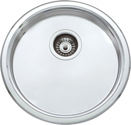 Мойка кухонная Seaman Eco Wien SWT-450B полированная, круглая, 45x45 см