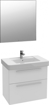 Мебель для ванной Villeroy & Boch Verity Design 80 см подвесная, с дверками