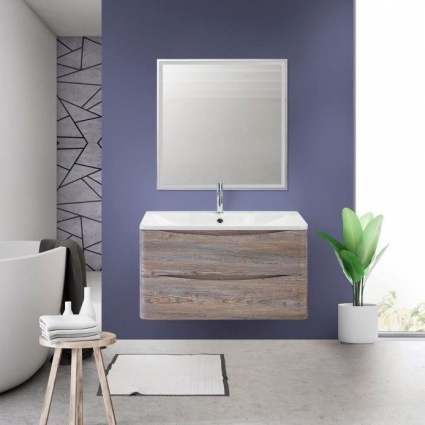 Мебель для ванной BelBagno Acqua 90 pino scania подвесная, с ящиками