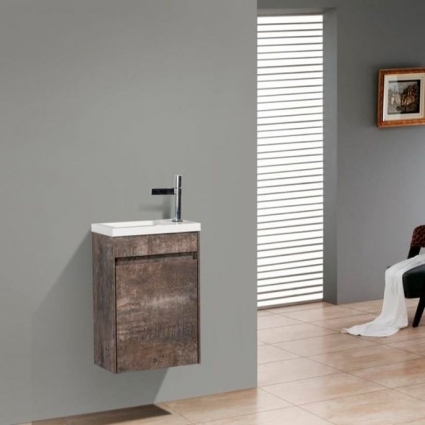 Тумба для комплекта BelBagno Pietra Mini 46 L stone подвесная, с дверками