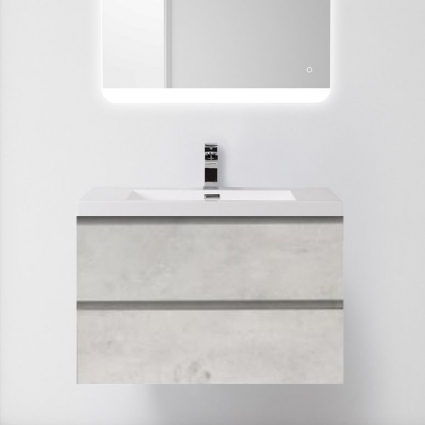 Тумба для комплекта BelBagno Luce 80 stucco cemento leggero подвесная, с ящиками