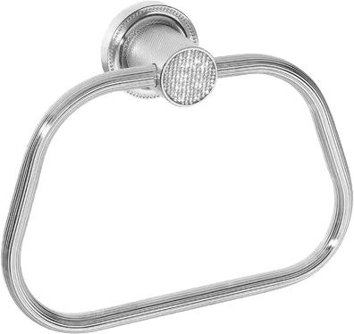 Полотенцедержатель Boheme Royal Cristal Chrome кольцо хром, подвесной
