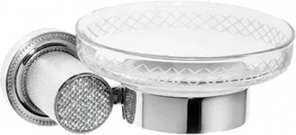 Мыльница Boheme Royal Cristal Chrome подвесная в стиле ретро