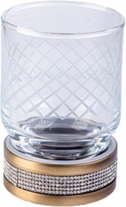 Стакан Boheme Royal Cristal Bronze настольный в стиле ретро
