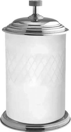 Мусорное ведро Boheme Royal Cristal Chrome стекло напольное,  в стиле ретро