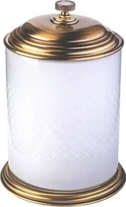 Мусорное ведро Boheme Royal Cristal Bronze стекло напольное,  в стиле ретро
