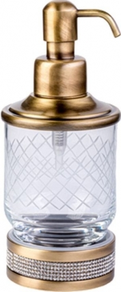Дозатор Boheme Royal Cristal Bronze настольный в стиле ретро