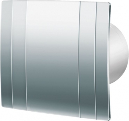 Вытяжной вентилятор Blauberg Quatro Hi-Tech Chrome 100 хром, матовый, с обратным клапаном