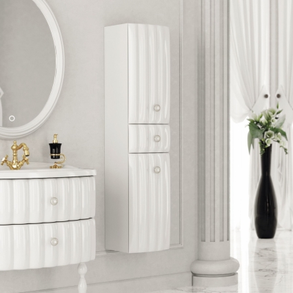 Шкаф-пенал Aima Design Pearl 30П R white подвесной, правый