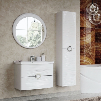 Мебель для ванной Aima Design Breeze 70 white подвесная, с ящиками