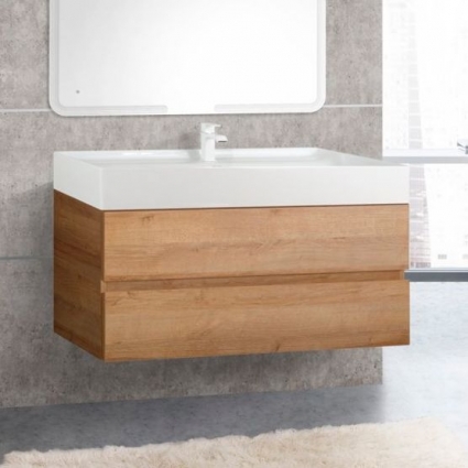 Тумба с раковиной Cezares Molveno 80х46 rovere rivera, подвесная, с ящиками