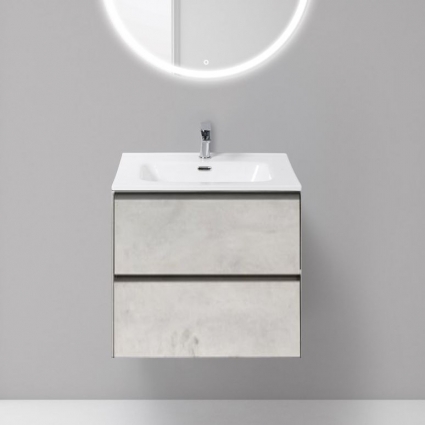Тумба с раковиной BelBagno Pietra 60 stucco cemento leggero, подвесная, с дверками