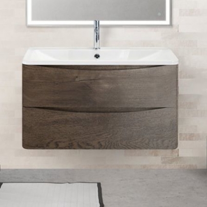 Тумба для комплекта BelBagno Acqua 100 robere nature grigio подвесная, с ящиками