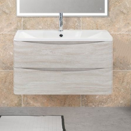 Тумба для комплекта BelBagno Acqua 90 rovere vintage bianco подвесная, с ящиками