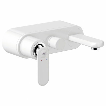 Смеситель для ванны Grohe Veris однорычажный, белый, длина излива 17.6 см