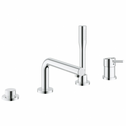 Смеситель для ванны Grohe Concetto с душевым гарнитуром на борт ванны, однорычажный, хром