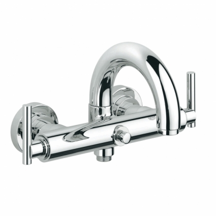 Смеситель для ванны Grohe Atrio Jota, настенный, двухвентильный, хром