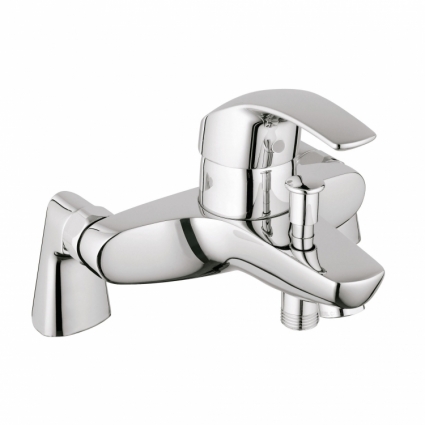 Смеситель для ванны Grohe Eurosmart с вертикальным подключениям, однорычажный, хром