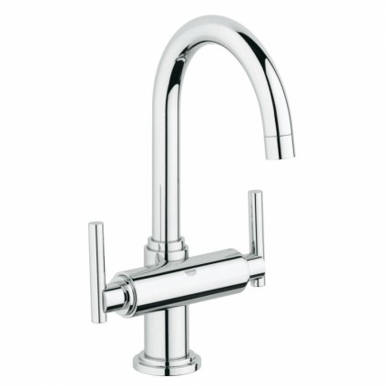 Смеситель для раковины Grohe Atrio Jota с донным клапаном, двухвентильный, хром