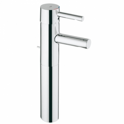 Смеситель для раковины Grohe Essence с донным клапаном, свободностоящий, однорычажный, хром