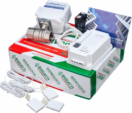 Система защиты от протечек Gidrolock Professional Квартира 3 Professional Tiemme 1"