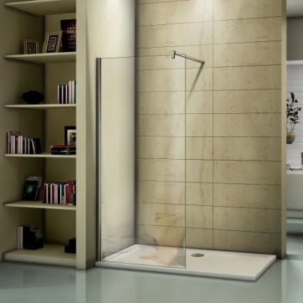 Душевая перегородка Good Door Walk in SP-100-C-CH 100х195 стекло прозрачное, профиль хром