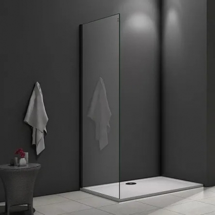 Боковая стенка Good Door Galaxy SP-80-C-B профиль черный