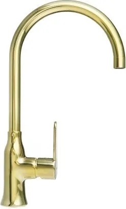 Смеситель Alveus Slim Monarch 1095004 для кухонной мойки, gold, однорычажный, золото