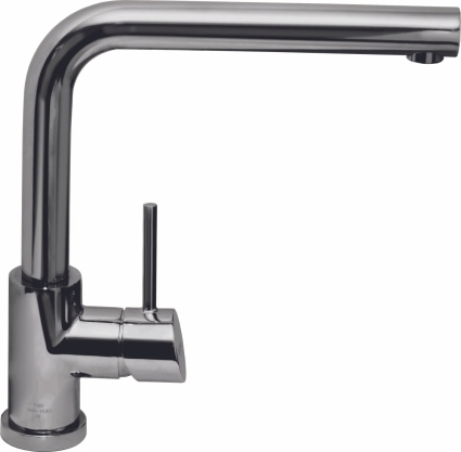 Смеситель Alveus Fluid Monarch 1122720 для кухонной мойки, anthracite, однорычажный, серый