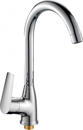 Смеситель Rush Disco DI6935-22 для кухонной мойки однорычажный, хром