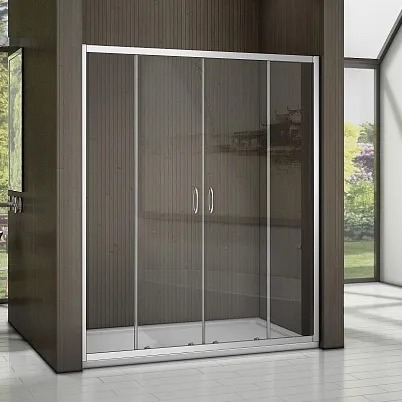 Душевая дверь в нишу Good Door Latte WTW-TD-160-C-WE раздвижная, стекло прозрачное