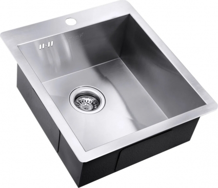 Мойка кухонная Zorg Inox AX-4551 брашированная, прямоугольная, 45x51 см
