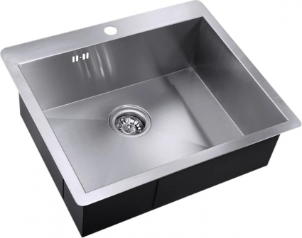 Мойка кухонная Zorg Inox AX-5951 брашированная, прямоугольная, 59x51 см