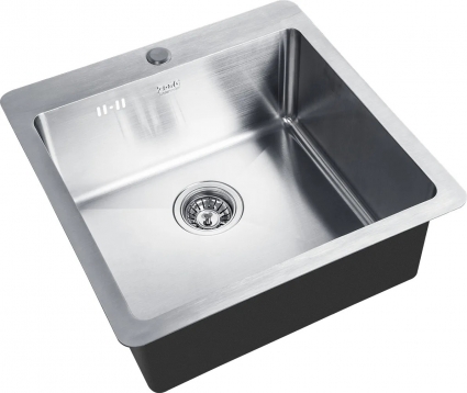 Мойка кухонная Zorg Inox HD 5151 брашированная, квадратная, 51x51 см