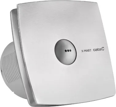 Вытяжной вентилятор Cata X-Mart 12 Timer matic inox диаметр 120 мм, хром