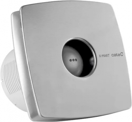 Вытяжной вентилятор Cata X-Mart 15 H inox диаметр 150 мм, хром