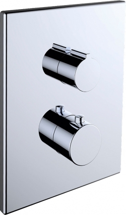 Термостат Clever Up! Urban 61106 С ВНУТРЕННЕЙ ЧАСТЬЮ для ванны с душем, хром,  в современном стиле