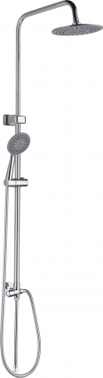 Душевая стойка Rush Bella BL4535-113 хром, штанга 125 см, шланг металлический 150 см