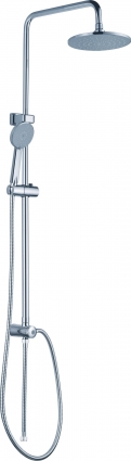 Душевая стойка Rush Bella BL4535-114 хром, штанга 125 см, шланг металлический 150 см